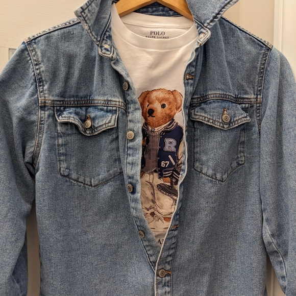 Zara Boys Denim Shirt - Size 9 - Picture 1 of 5